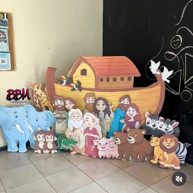 CENÁRIO DA ARCA DE NOÉ para display de chão