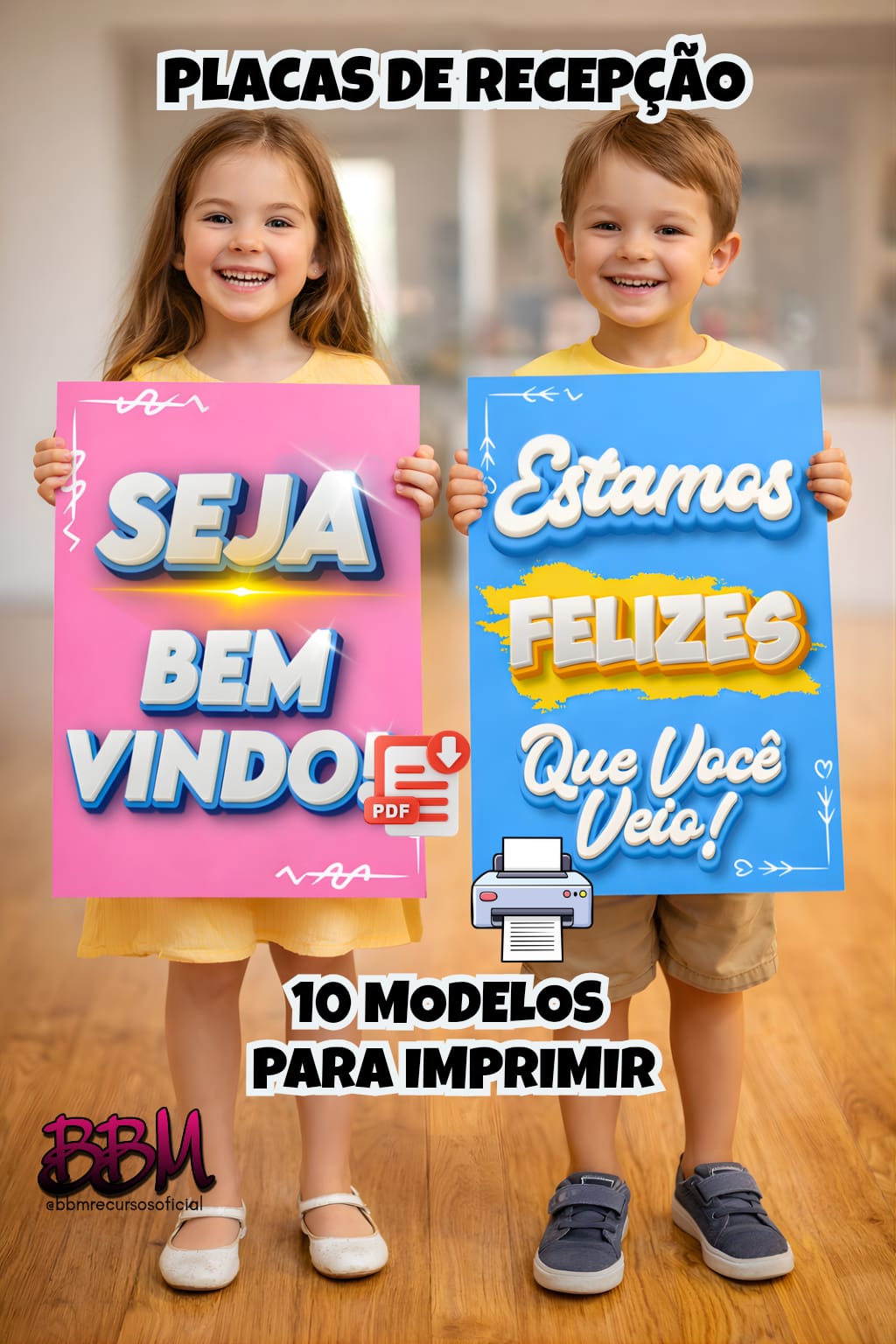 PLACAS DE RECEPÇÃO💛 MINISTÉRIO INFANTIL 10 MODELOS - Imagem 2