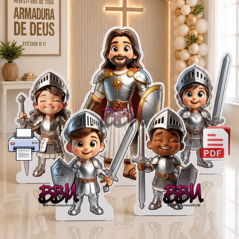 ARMADURA DE DEUS ⚔️🛡️ PARA DISPLAY DE CHÃO