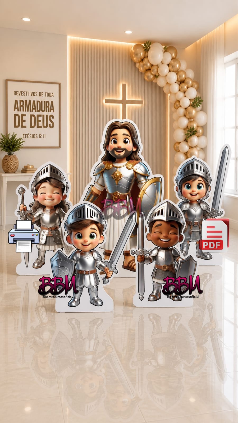 ARMADURA DE DEUS ⚔️🛡️ PARA DISPLAY DE CHÃO
