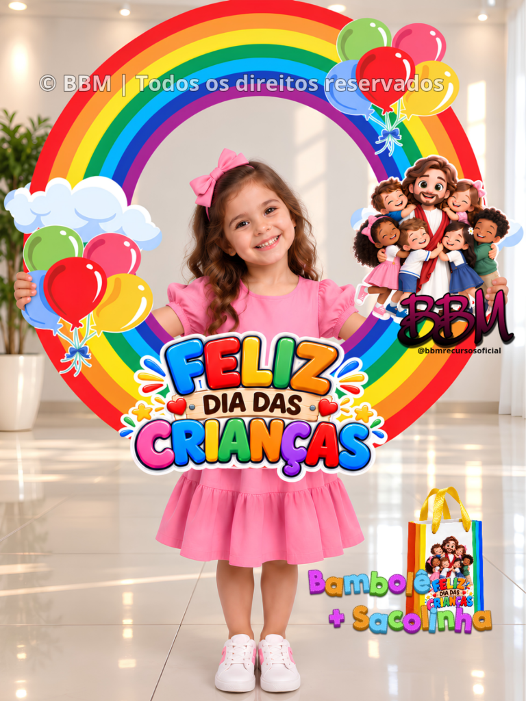 BAMBOLÊ FELIZ DIA DAS CRIANÇAS 🌈🎈🖨️