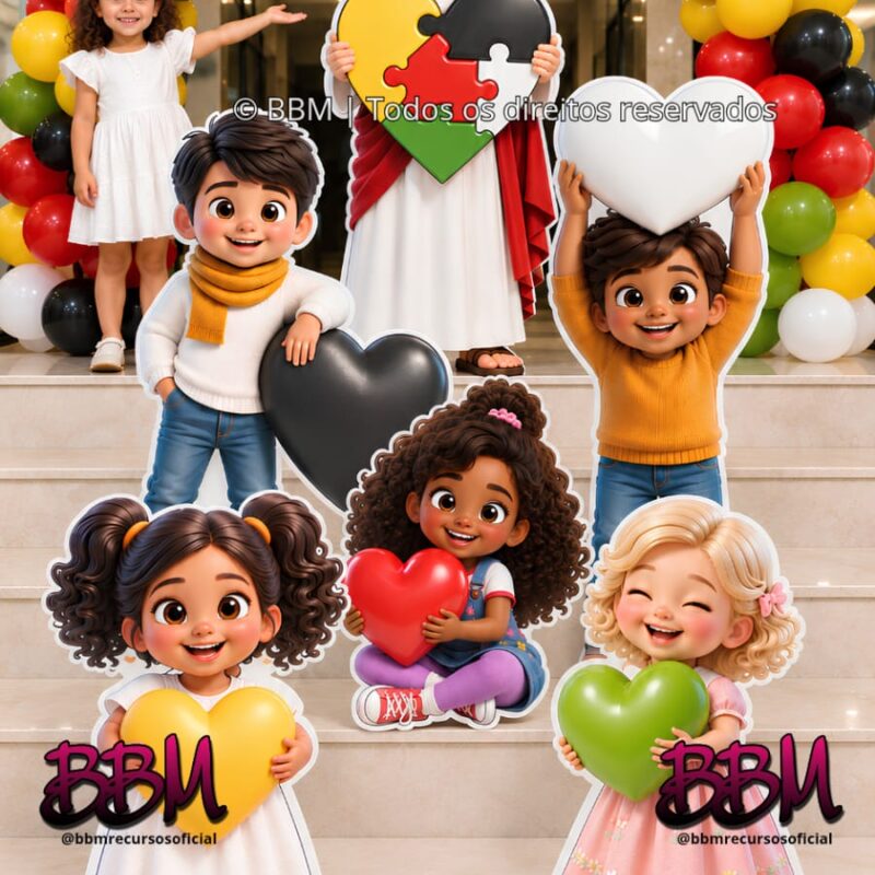 PLANO DA SALVAÇÃO 💛🖤❤️🤍💚 DECORAÇÃO COMPLETA