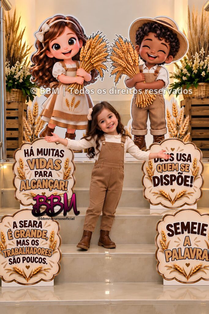DECORAÇÃO COMPLETA TEMA: SEARA/COLHEITA🍂🧺