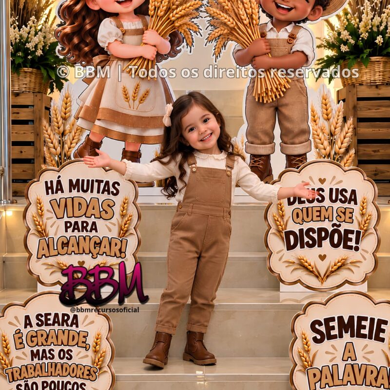 DECORAÇÃO COMPLETA TEMA: SEARA/COLHEITA🍂🧺