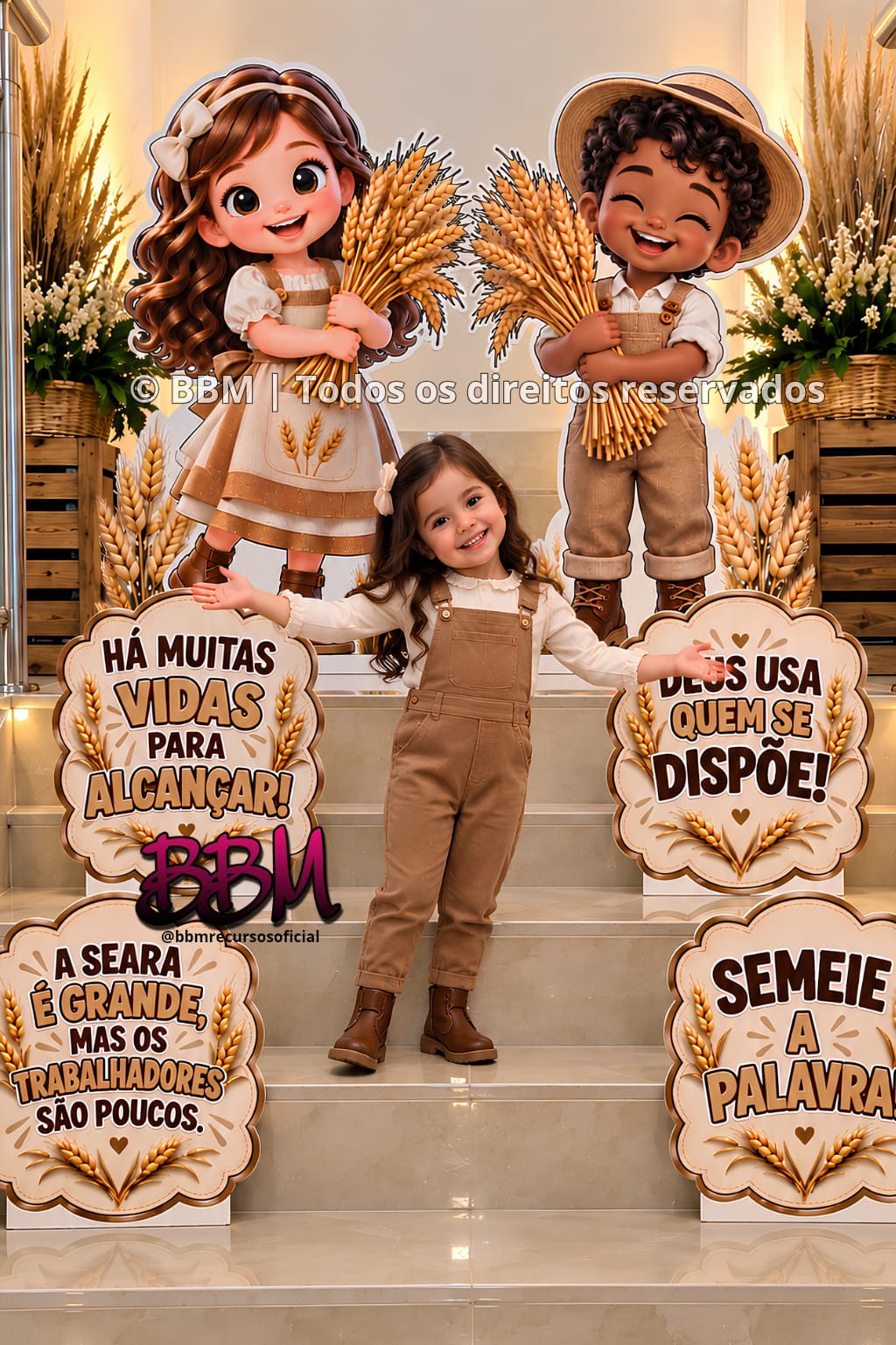 DECORAÇÃO COMPLETA TEMA: SEARA/COLHEITA🍂🧺