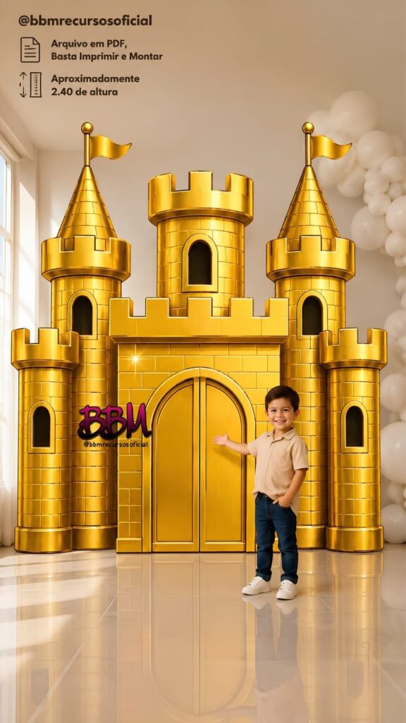 CASTELO GRANDE PARA CENÁRIOS PARA IMPRIMIR 🏰🖨