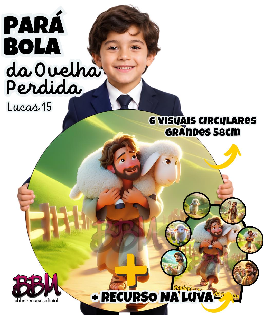 PARÁBOLA DA OVELHA PERDIDA 🐑 6 VISUAIS GRANDES + LUVA
