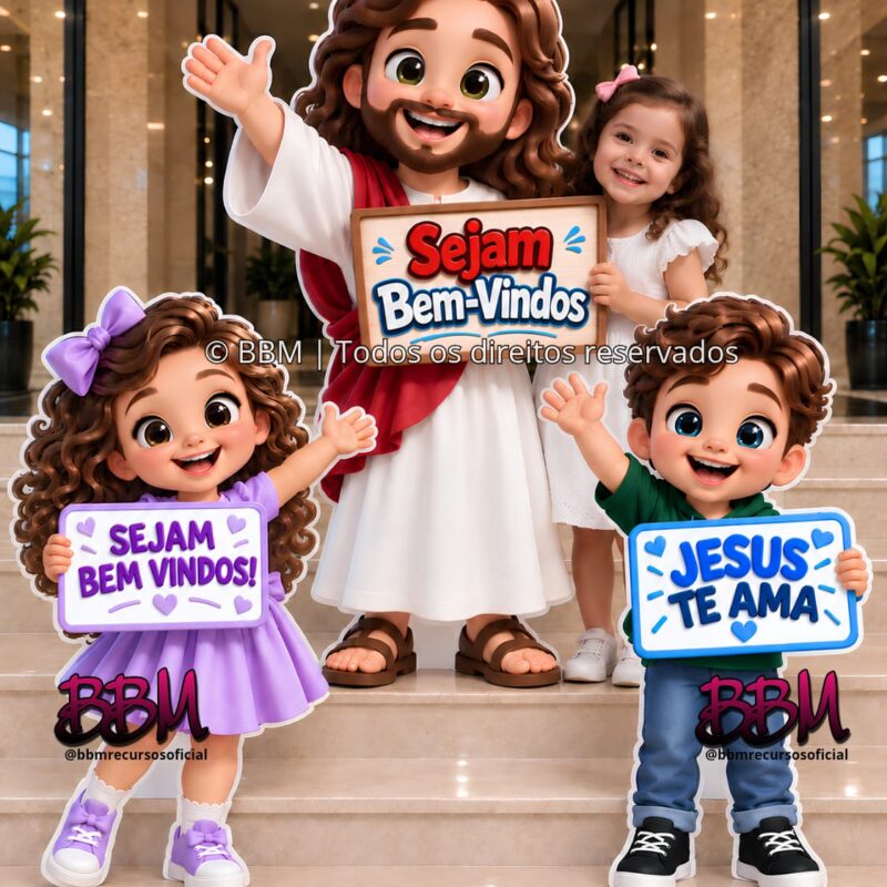 JESUS E AS CRIANÇAS TURMINHA DA BBM
