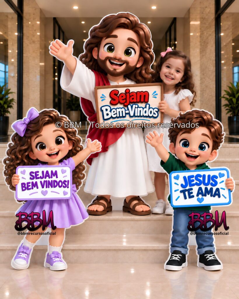 JESUS E AS CRIANÇAS TURMINHA DA BBM