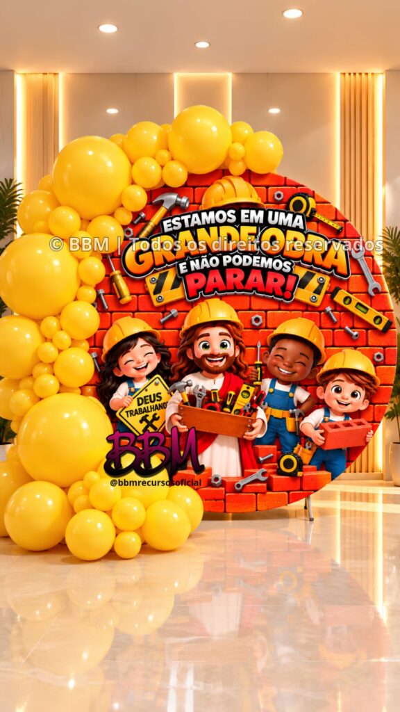 PAINEL ESTAMOS EM UMA GRANDE OBRA