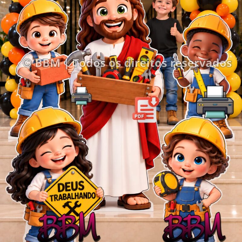 DECORAÇÃO ESTAMOS EM UMA GRANDE OBRA 🧱⚒️