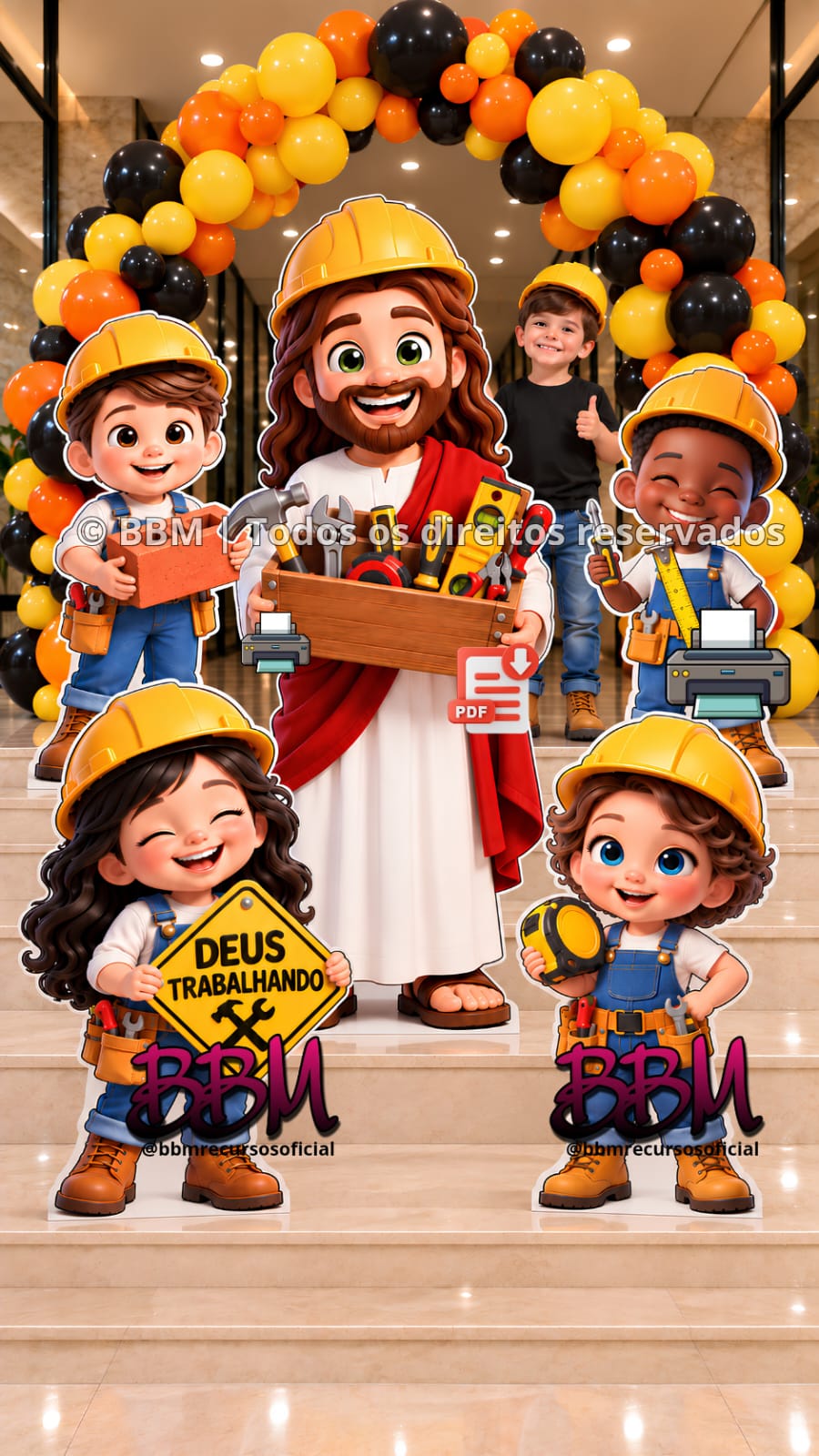 DECORAÇÃO ESTAMOS EM UMA GRANDE OBRA 🧱⚒️