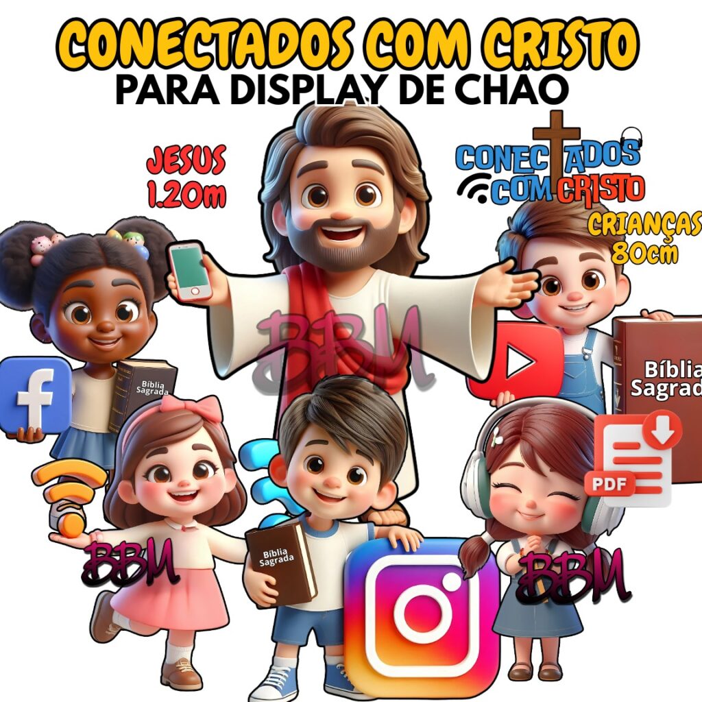 CONECTADOS COM CRISTO - 5 CRIANÇAS + JESUS