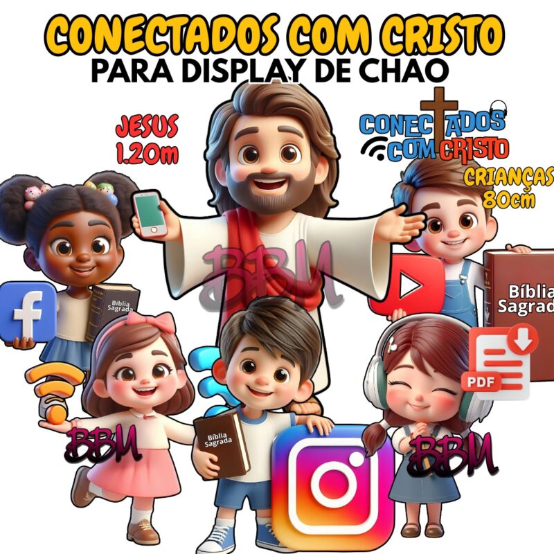 CONECTADOS COM CRISTO - 5 CRIANÇAS + JESUS
