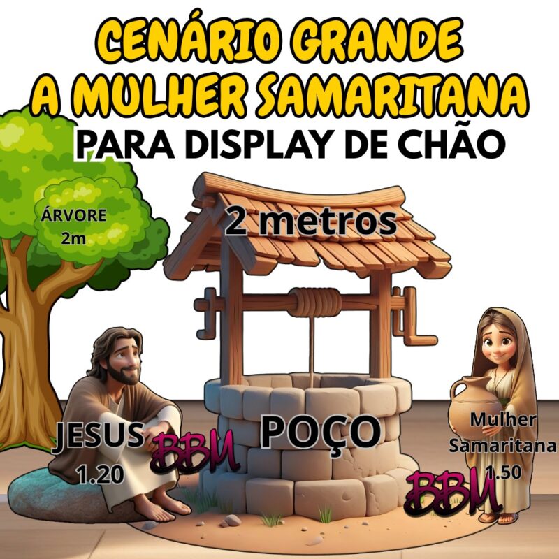 CENÁRIO GRANDE A MULHER SAMARITANA🌸🌳 💦
