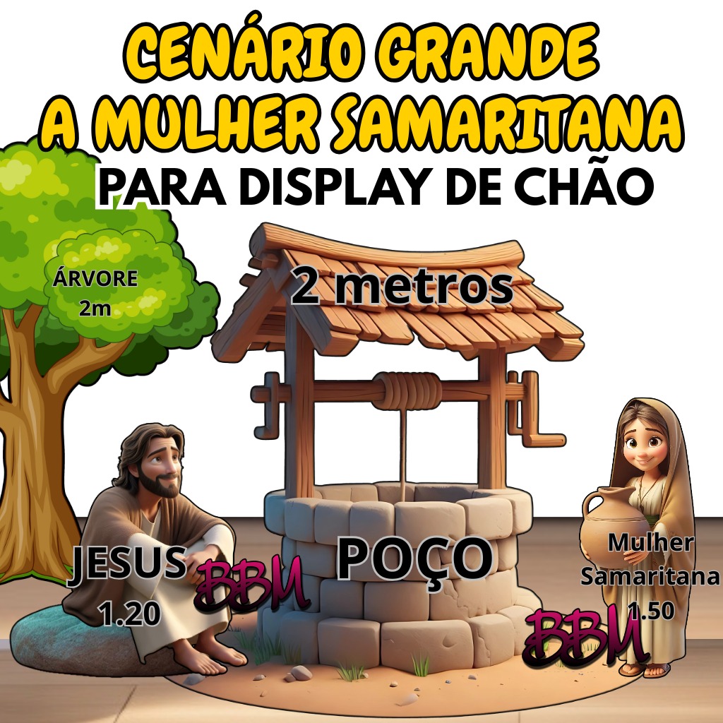 CENÁRIO GRANDE A MULHER SAMARITANA🌸🌳 💦