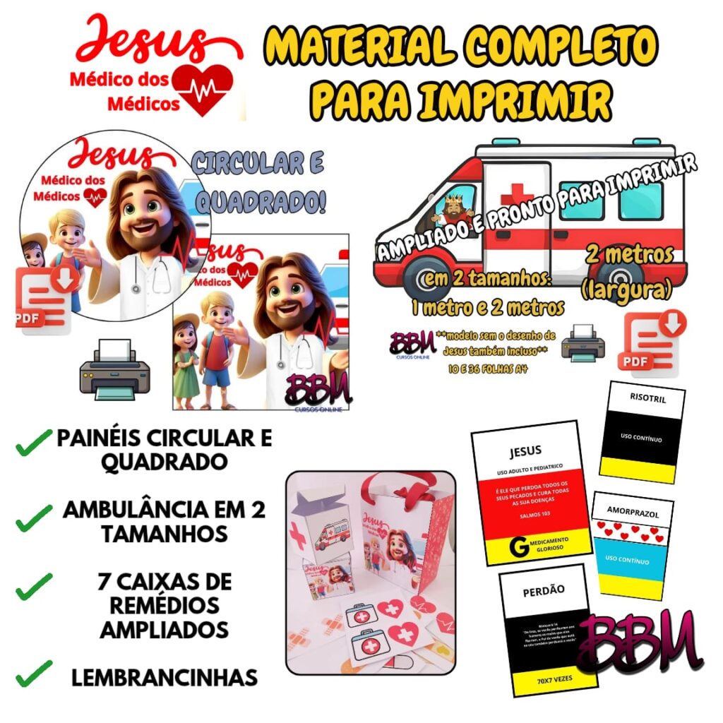 JESUS MÉDICO DOS MÉDICOS MATERIAL COMPLETO