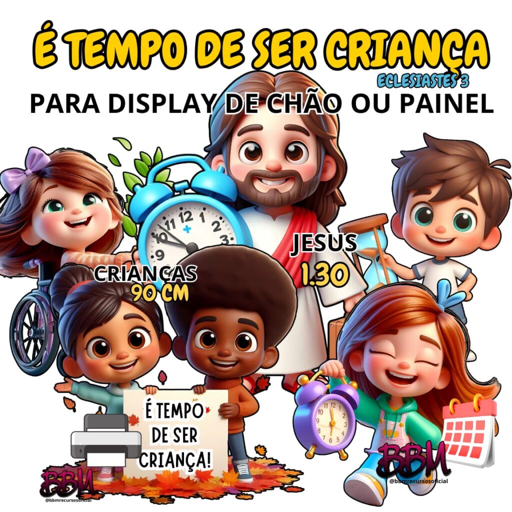 É TEMPO DE SER CRIANÇA 🕒⏳🗓️ 💛 CRIANÇAS + JESUS GRANDÃO