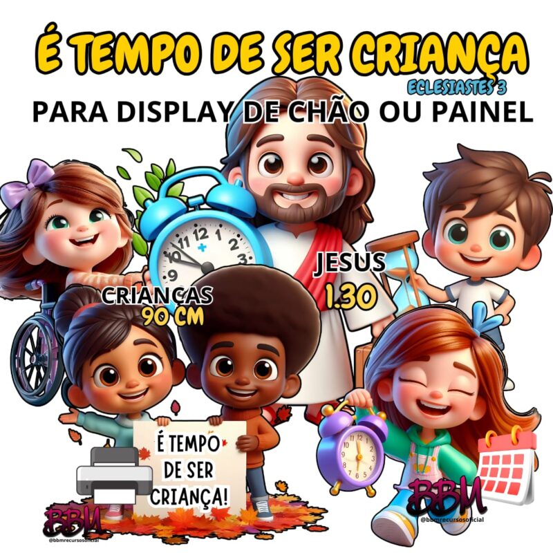 É TEMPO DE SER CRIANÇA 🕒⏳🗓️ 💛 CRIANÇAS + JESUS GRANDÃO