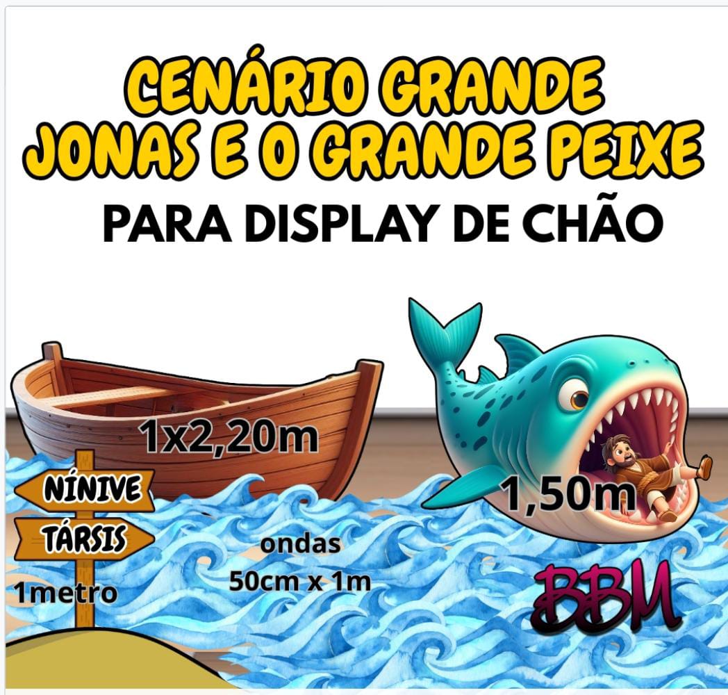 CENÁRIO GRANDE JONAS E O GRANDE PEIXE 🐠 - Imagem 2
