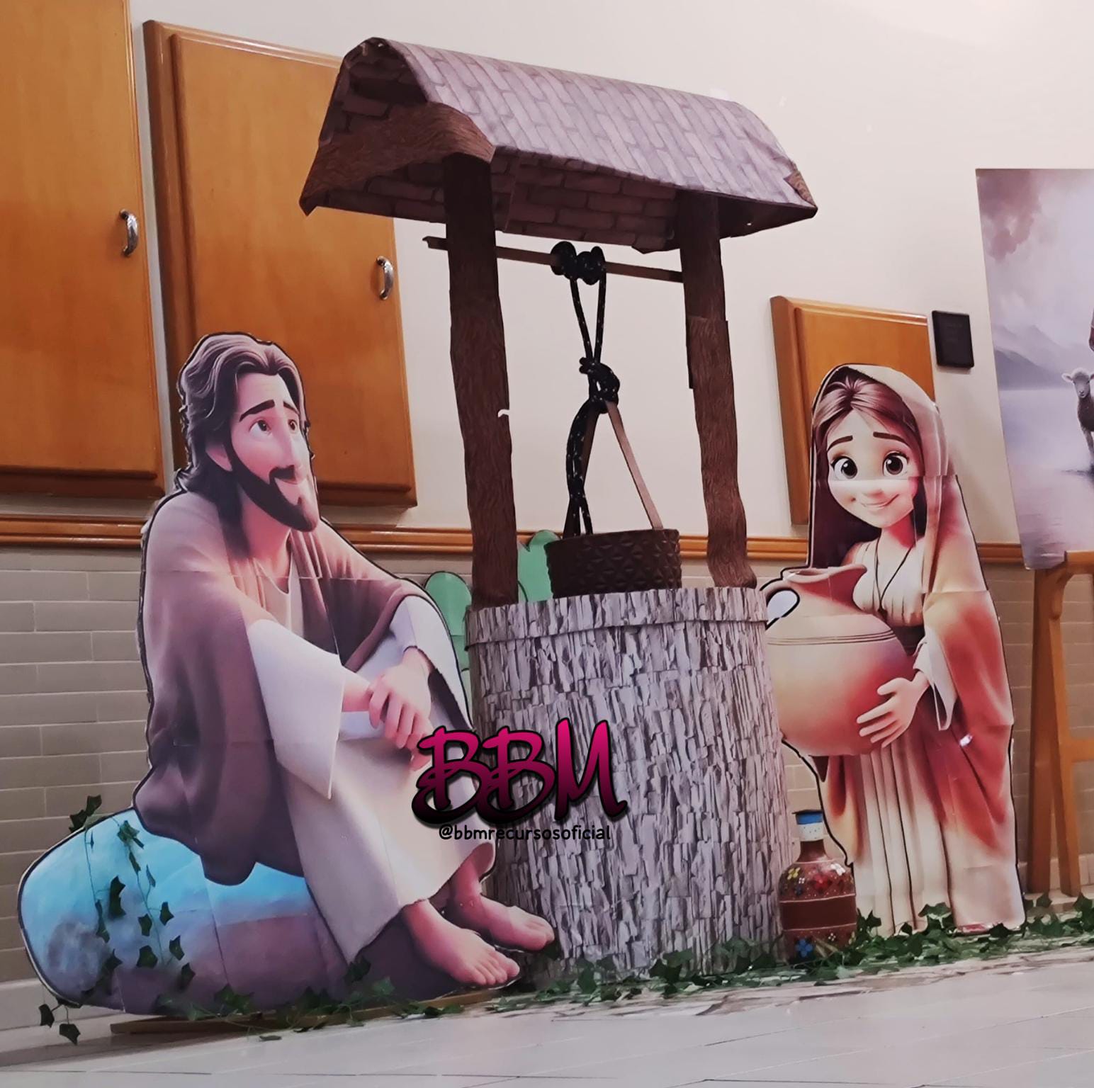 CENÁRIO GRANDE A MULHER SAMARITANA🌸🌳 💦 - Imagem 2