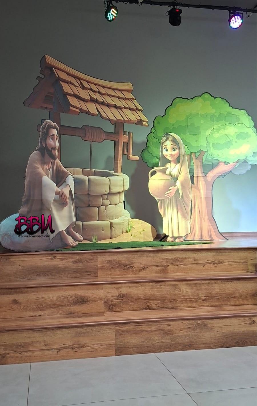 CENÁRIO GRANDE A MULHER SAMARITANA🌸🌳 💦 - Imagem 3