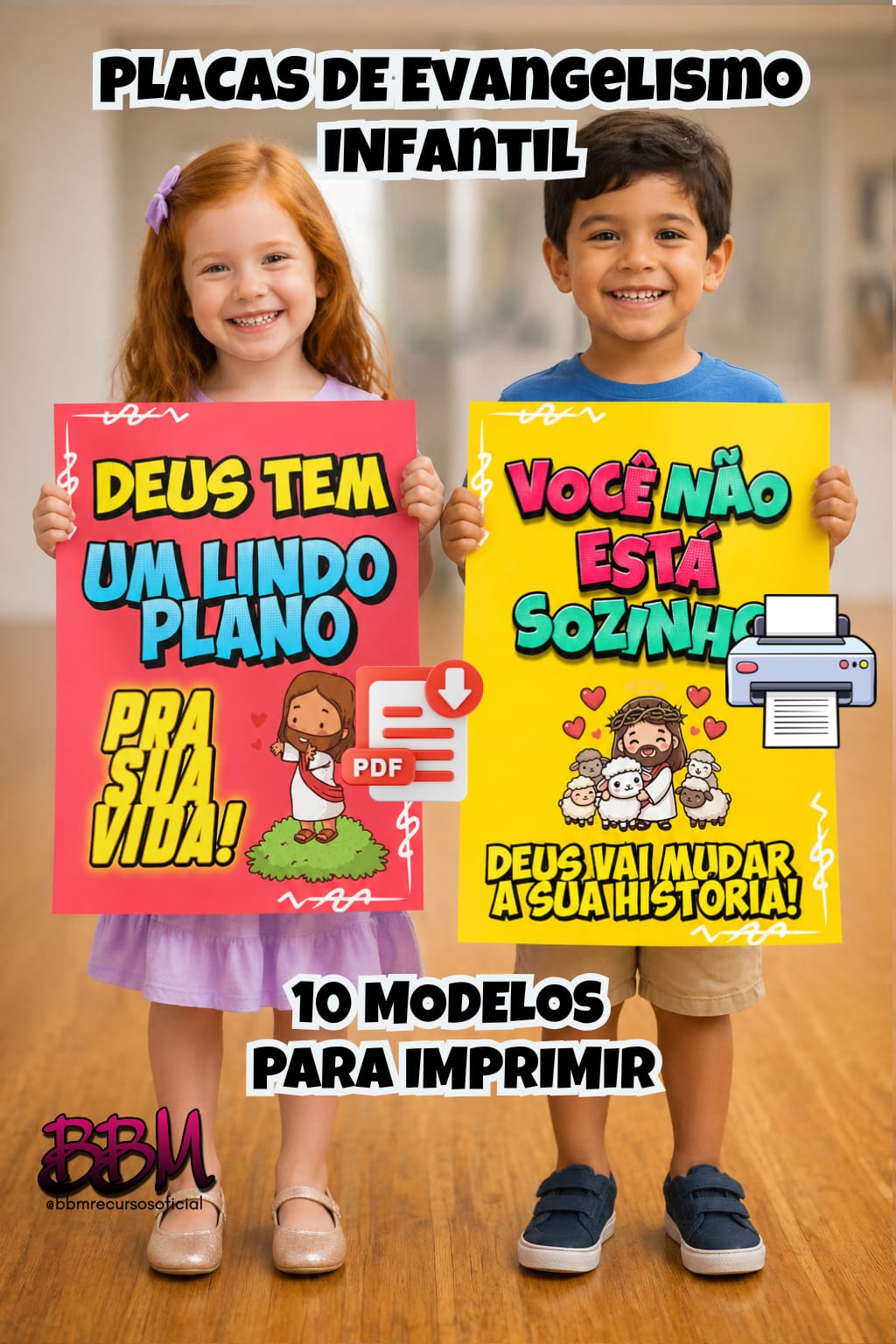 PLACAS DE EVANGELISMO INFANTIL 💛 10 MODELOS