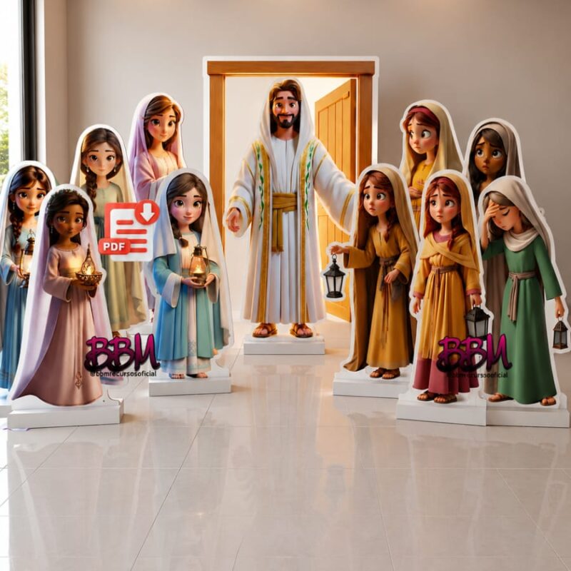 CENÁRIO GRANDE AS 10 VIRGENS 🪔 🚪 PARA IMPRIMIR