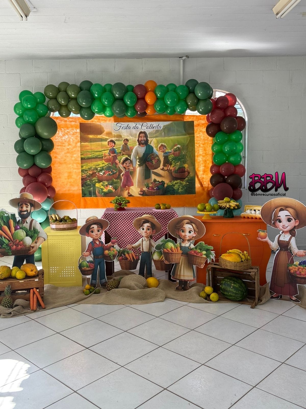 FESTA DA COLHEITA 🍊🌽 MATERIAL COMPLETO PARA DECORAÇÃO - Imagem 3