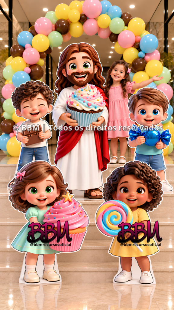 A VIDA COM JESUS É DOCE 🍩🍫🍭 DECORAÇÃO COMPLETA