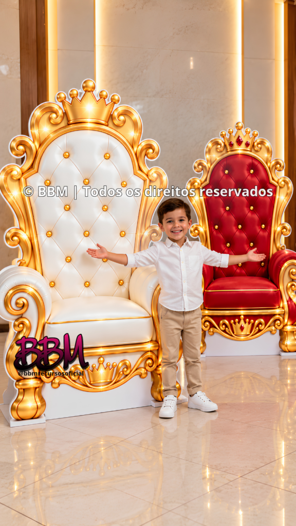 TRONO GRANDE PARA DISPLAY DE CHÃO👑☁️ 2 MODELOS