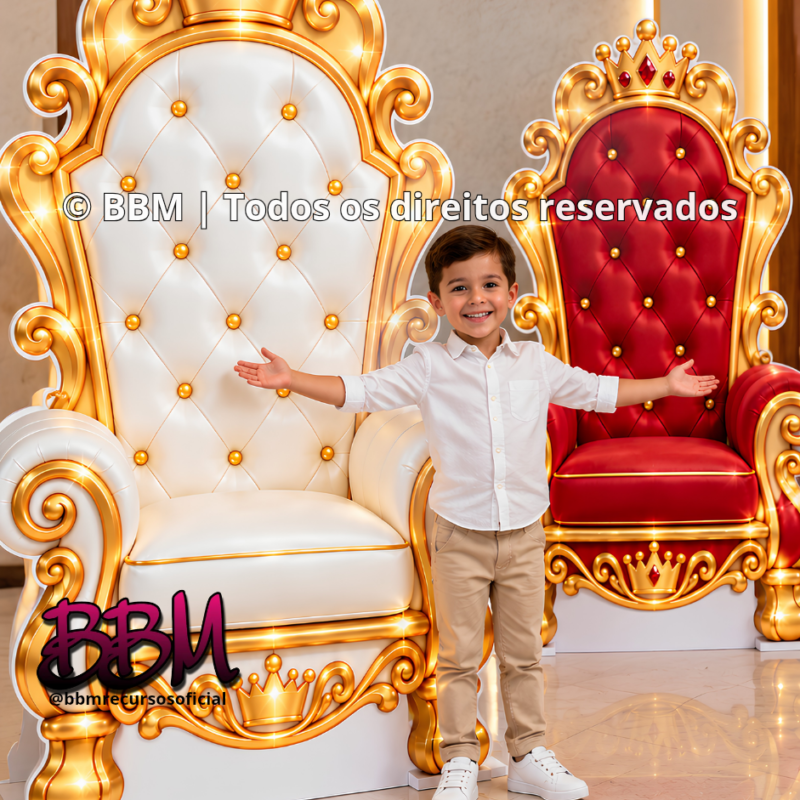 TRONO GRANDE PARA DISPLAY DE CHÃO👑☁️ 2 MODELOS
