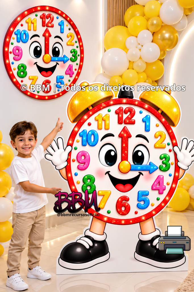 RELÓGIO GRANDE PARA DISPLAY DE CHÃO/PAINEL⏰ 💛