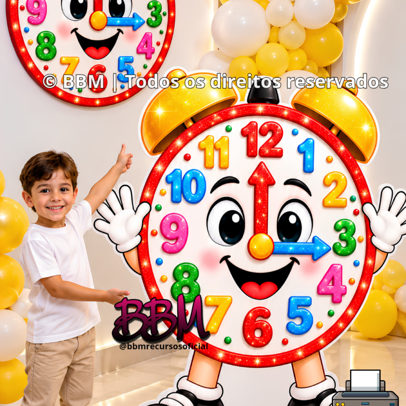 RELÓGIO GRANDE PARA DISPLAY DE CHÃO/PAINEL⏰ 💛