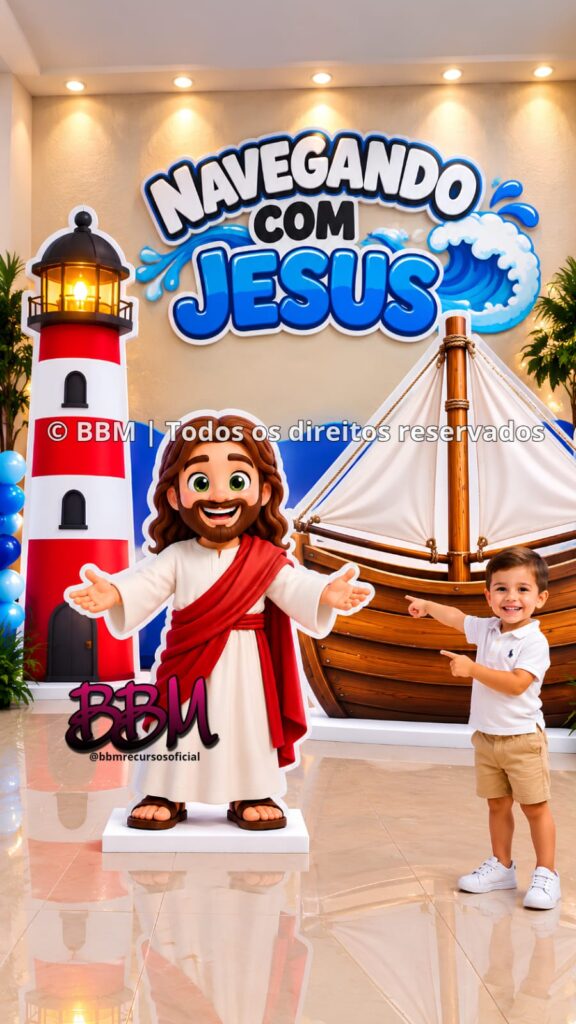 CENÁRIO GRANDE NAVEGANDO COM JESUS 🛶 💦