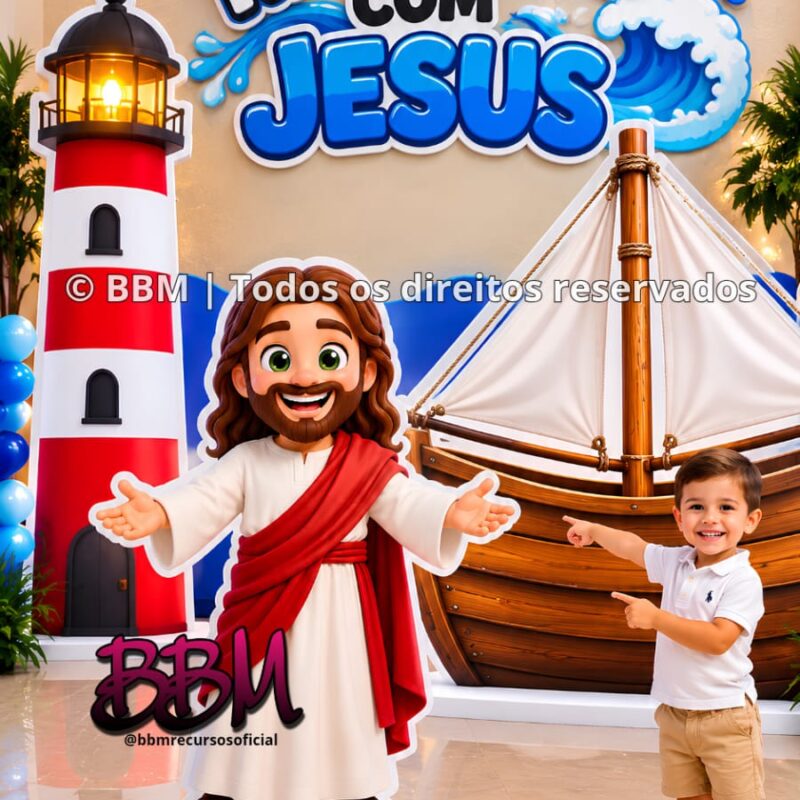 CENÁRIO GRANDE NAVEGANDO COM JESUS 🛶 💦